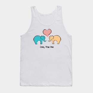 Elephants in love Tank Top